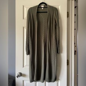 Chico’s Long Sweater Cardigan, Size 1